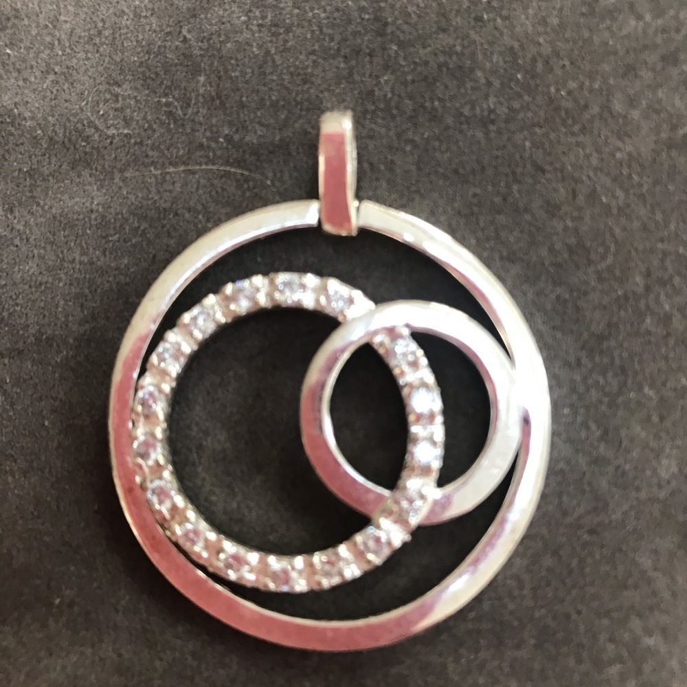 Sterling Silver Round Pendant 925